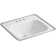 Tahoe Metal Rectangular Drop-In Bathroom Sink with Overflow