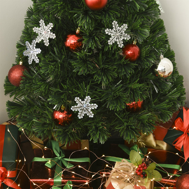Lighted Artificial Christmas Tree, 2.95ft H x 1.48ft W