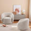 Ensemble de chaises pivotantes rembourrées 33 po pour une personne, convient aux salons et aux chambres à coucher (ensemble de 2)-2005088081