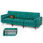 Canapé modulaire à accoudoirs carrés 97 po Deavionne