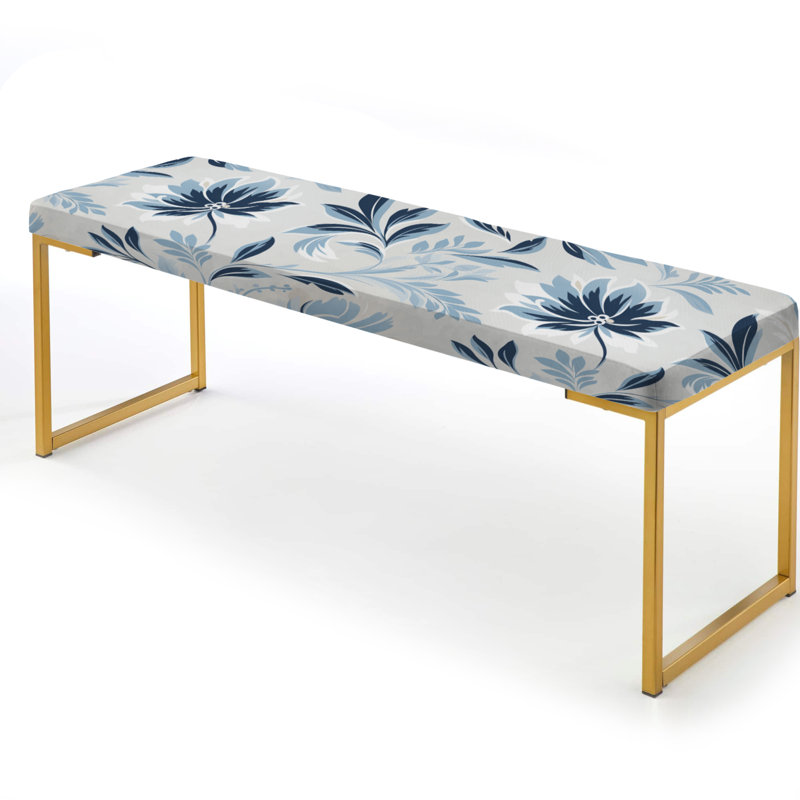 Serene Monotones - Banc rembourré floral doré