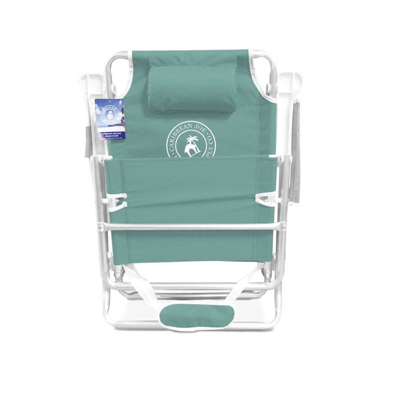 Chaise de plage inclinable Deluxe, Menthe