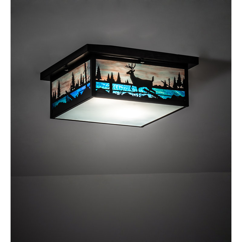 Rustic Lodge 2 - Light Flush Mount