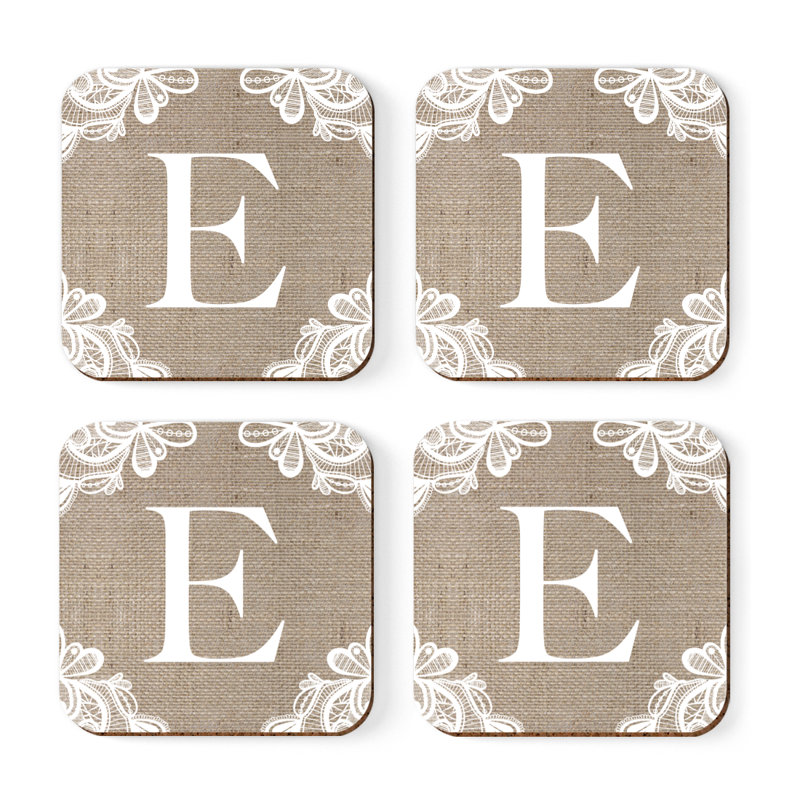 Sous-verres Café à monogramme, E