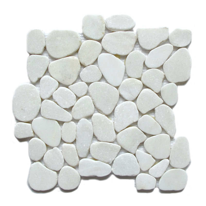 Carreau de mosaïque en ciment 12 po x 12 po Snowflake