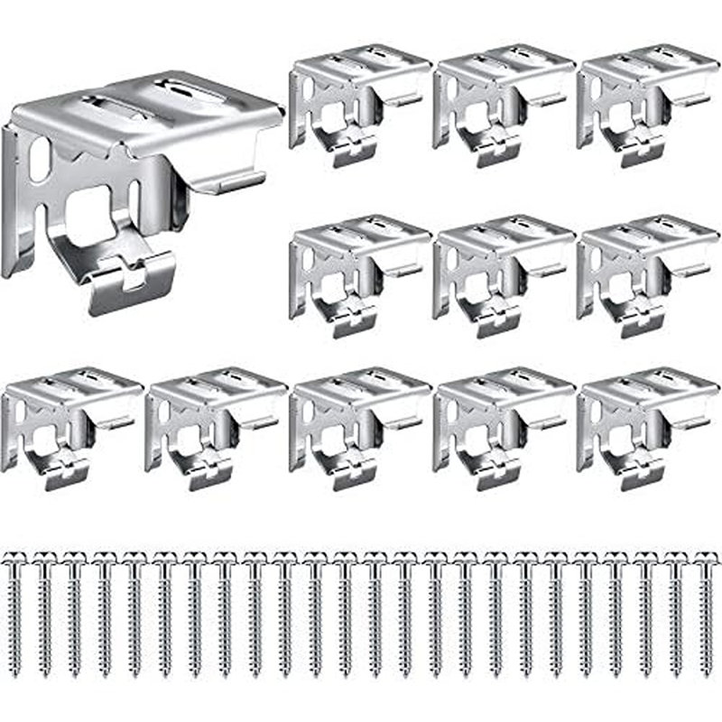 Mini Blind Brackets For Window Blinds, 6-Piece Set With Screws.