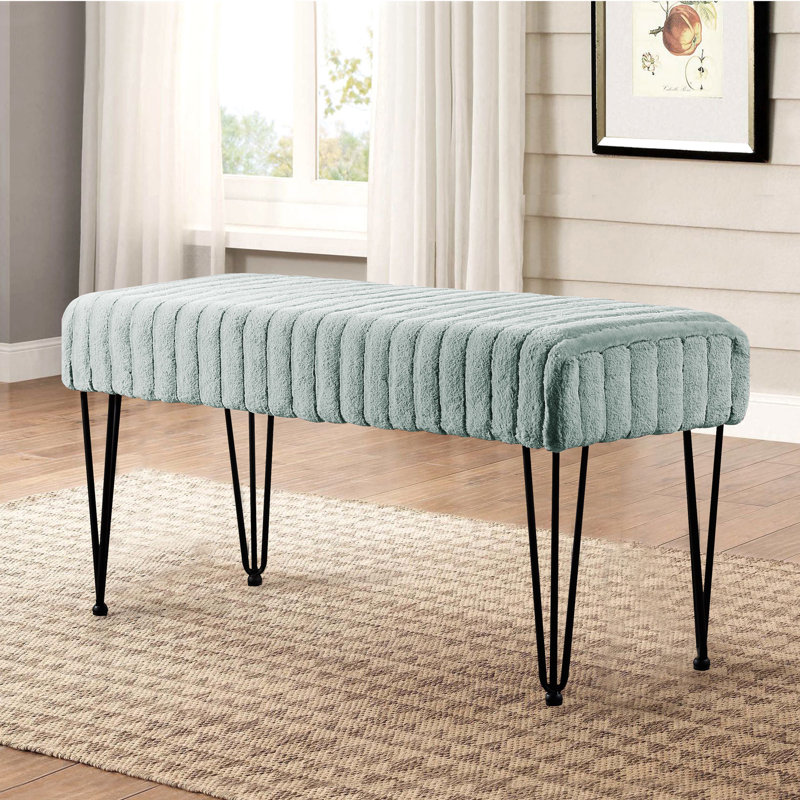 Dugan Upholstered Ottoman, Jadeite 