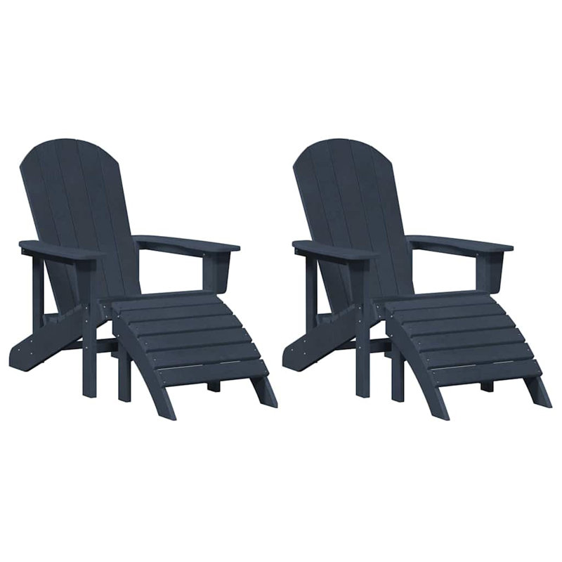 Outdoor Adirondack Chair, Navy