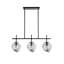 Luminaire suspendu pour îlot de cuisine moderne à 3 lumières Adwin avec verre ondulé gris fumé 27 po Adwin-1897011939