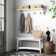 Lund 36" Wide Wall Mount Hall Tree Set With 4 Coat Hooks And A Bench With Shoe Storage
