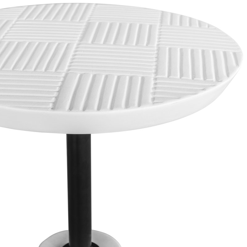 Foundation Outdoor Round Side Table, White