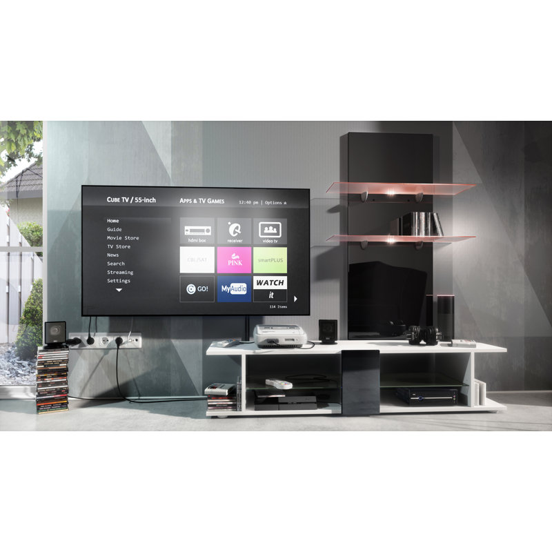 Mccrea 2 Piece Floating Shelf, Black (glossy), Yes
