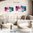 Avery Pink And Blue Abstract-106052477