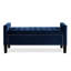 Banc de rangement à boutons - Velours bleu marine-46152379