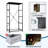 4 Drawer Dresser for Bedroom, Narrow Chest of Drawers, Wooden Top and Study Iron Frame 18"x37.5"-(WxH)