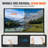 Projector Screen with Stand, 100 inch 16:9 4K 1080 HD Outdoor Movie Screen with Stand, Wrinkle-Free Projection Screen with Bar Feet and Carry Bag, Designed for Home Theater Cinema Backyard Movie Night
