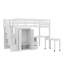 Lit mezzanine tout compris avec escalier intégré, bibliothèque, tiroirs, espace de travail et garde-robe, solution multifonctionnelle idéale-12341388-12341390