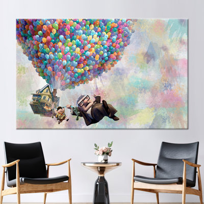Art mural moderne sur toile pour enfants - Cadeau de décoration
