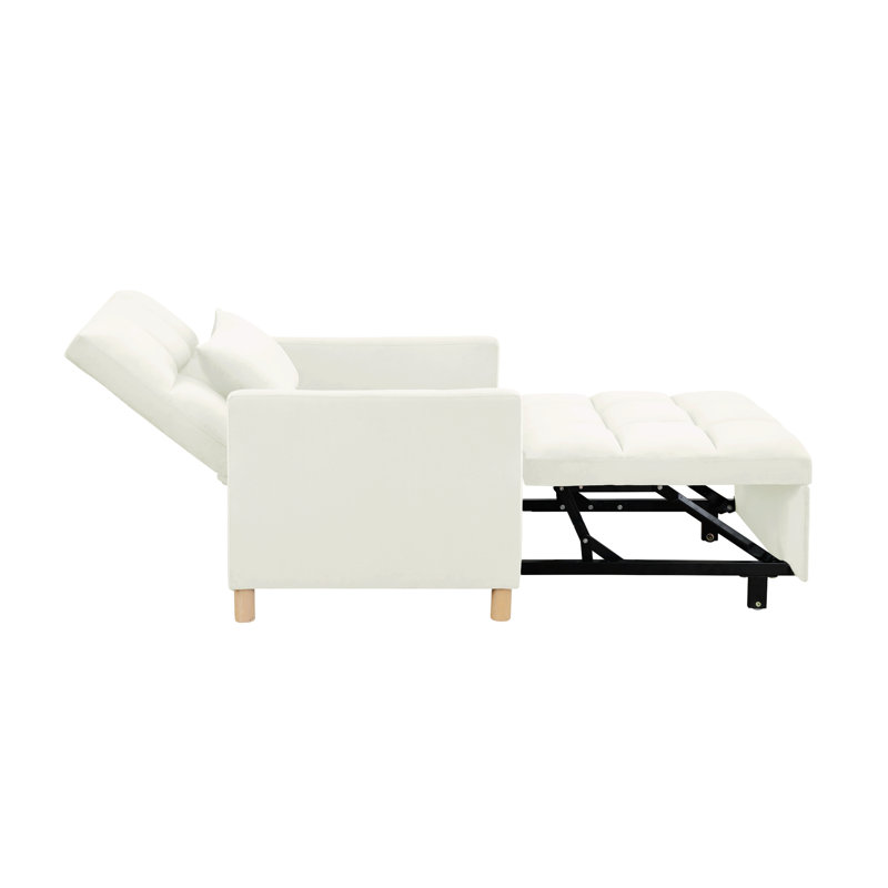 Upholstered Armchair, Beige Teddy