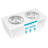 BirdRock Home Elevated Pet Feeder w/ Stainless Steel Bowls - Suitable for Medium Breeds (White)