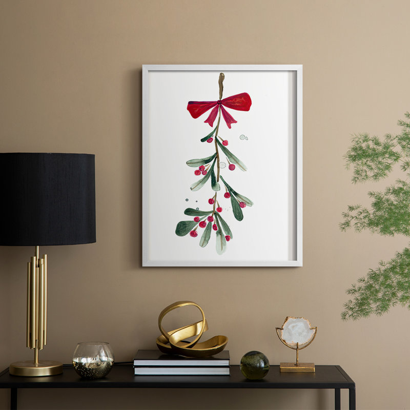 Warm Winter Wishes VI, reproduction encadrée - bois massif, H 21 po x l 17 po, Blanc