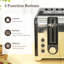 HOMCOM 4 Slice Wide Slot Toaster and 1.7L Rapid Boil Kettle Set-121641883