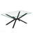 Rectangular Dining Table Tempered Glass Dining Table,Stylish Design With Metal Legs-262131546-262131525-262131522