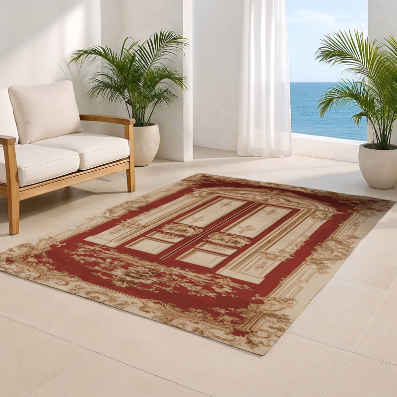 Tapis d'intérieur et d'extérieur brun français