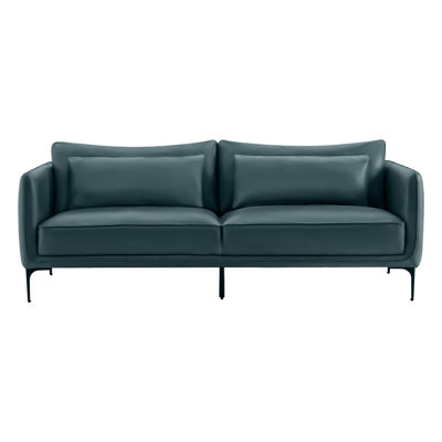 Rae 84'' Genuine Leather Upholstered Sofa