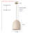 1 - Light Natural Dome Pendant-2021990896
