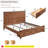 Dantwan Farmhouse Platform Bed Frame With 54"W Tall Geometric Headboard & Large Storage Space-1147242918