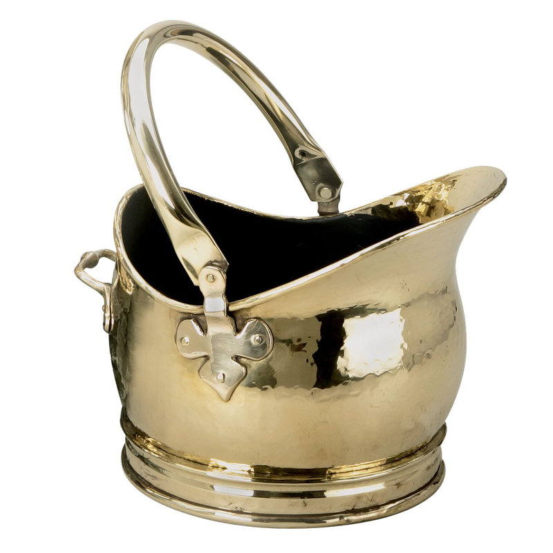 Steel Log Carrier, Pewter, 25cm H x 27cm W x 27cm D