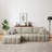 Chenille L-Shape Luxury Sectional Oversized Sofa,Mnimalist Design,Comfy Sleeper Couch for Living Room,Apartment&Reception Spaces,No Assembly Required-2017140200-2017140204