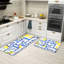 Paquet de 2 tapis de cuisine Blue Tile