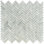1" x 3" Marble Chevron Mosaic Wall & Floor Tile