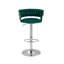 Andraya Swivel Upholstered Adjustable Height Counter Stool with Metal Frame-136914444