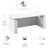 Bush Business Furniture Stratus 72W X 30D Height Adjustable Standing Desk With Modesty Panel-113816000