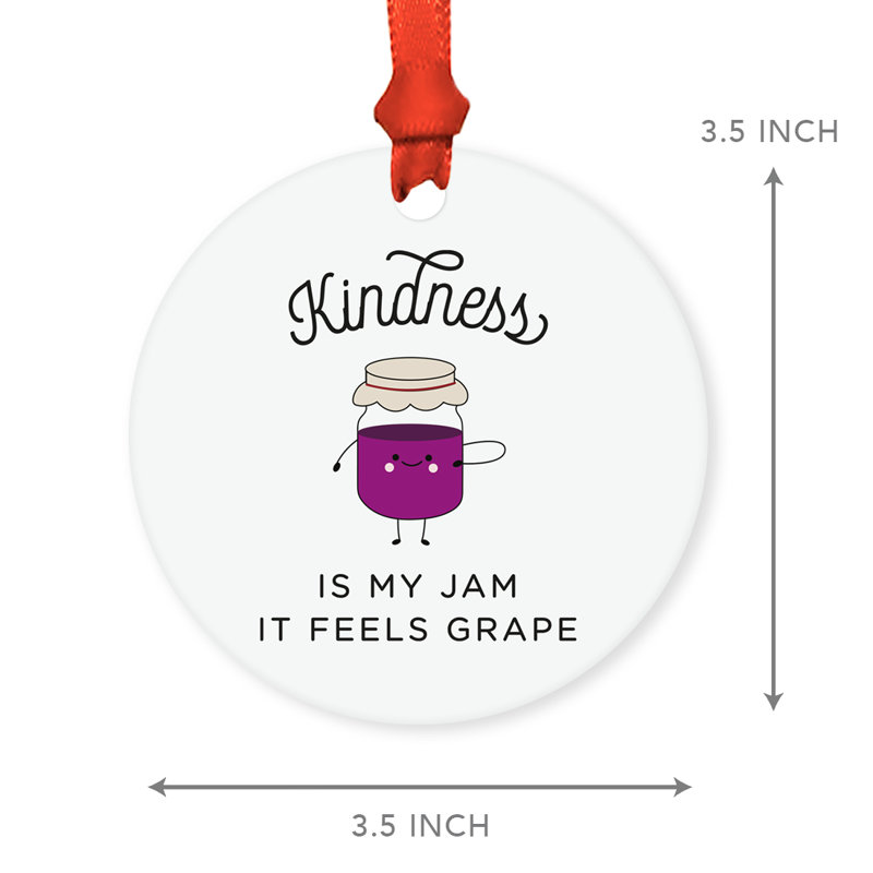 Ornement en forme de vigne Funny Food pun