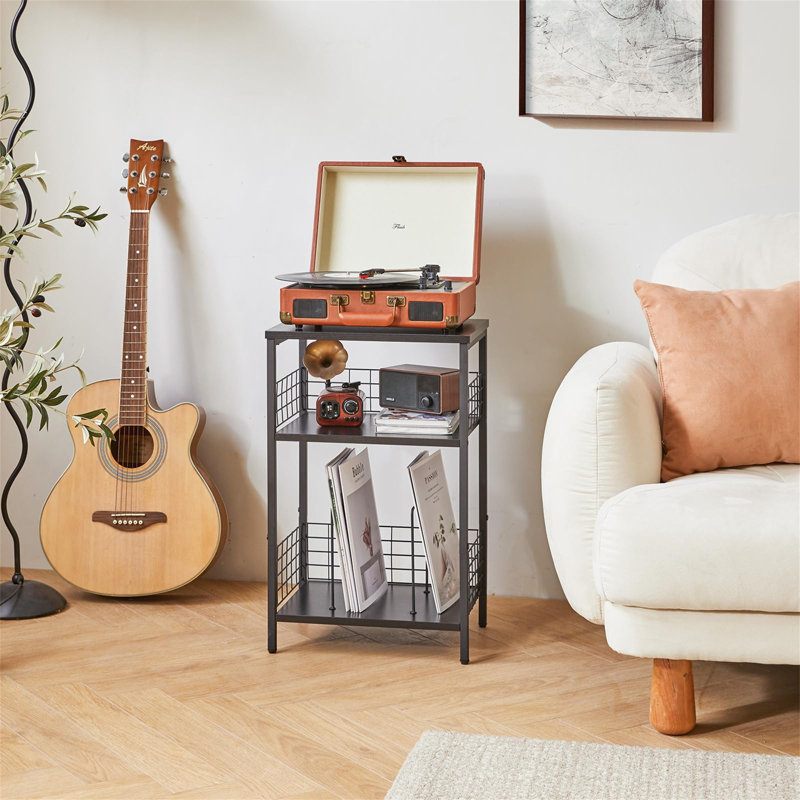 62.5cm H Media Shelves, Black