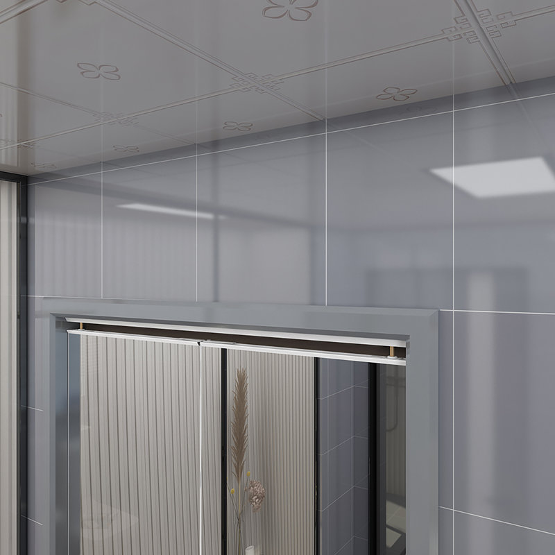Porte pliante en miroir sans cadre, 36 po x 80,5 po