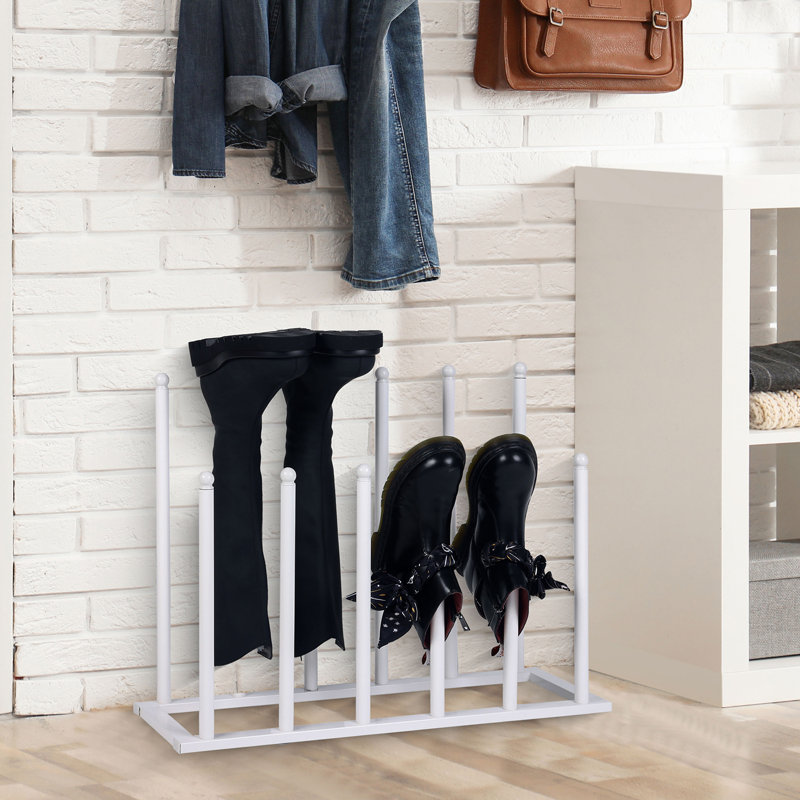 2 Piece 12 Boot Shoe Storage Rack Stand