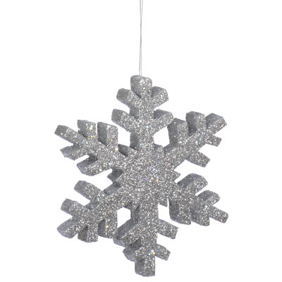 Glitter Outdoor Snowflake Ornament