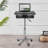 Eric 35.75'' H x 18.5'' W Laptop Cart with Wheels