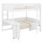 Multi-Use Loft Bed with Desk, Shelf, Sofa and Light-321095095