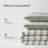 Premium Yarn-dyed Sage Green Bedding Sets, Polyester Comforter For Modern Homes