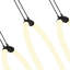 Lustre moderne à anneaux DEL 23 po 23 po - Luminaire suspendu horizontal pour îlot de cuisine, salle à manger ou bureau - DEL intégrée-1840234071