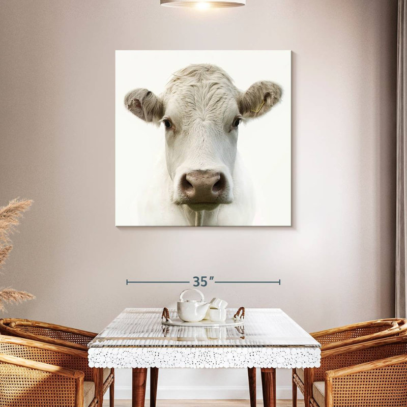 Charolais Cow, 39" H x 39" W