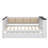 Wood Daybed With Storage Shelves, Upholstered Backrest,USB And Trundle-122526750