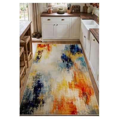 Tapis tissé à la crème Mosso