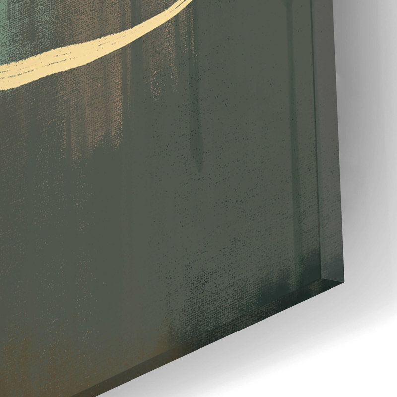 Art mural en verre acrylique «Terracotta» par Delores Naskrent, H 12 po x l 16 po x P 0,13 po